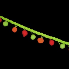 Fringe pom-Pom multicolor 3cm | Haberdashery Online Pontejos 2