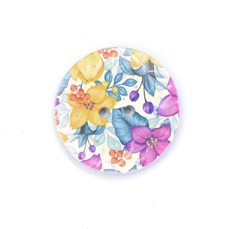 Sublimated coconut button flowers | Haberdashery Online Pontejos