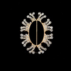 Hebilla ovalada strass 35mm | Mercería Online Pontejos