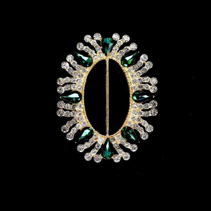 Oval Buckle Strass 35mm | Haberdashery Online Pontejos