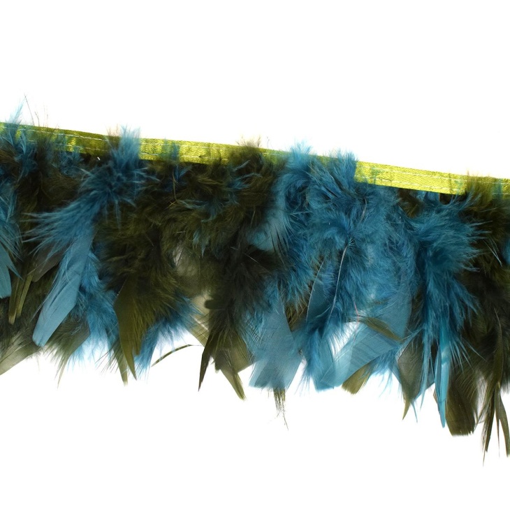 Fringe of disheveled 10cm feathers | Haberdashery Online Pontejos