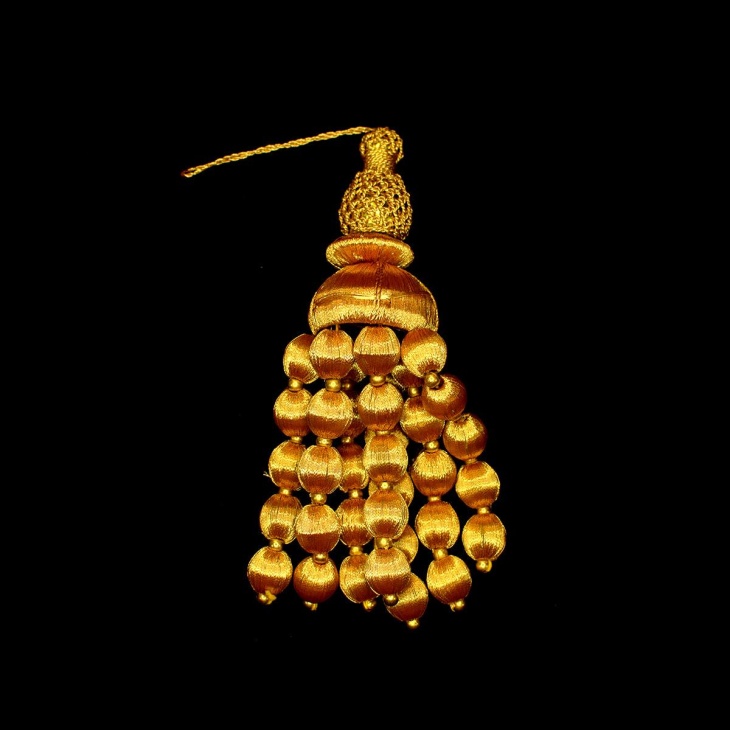 Tassel pom-Pom Golden | Haberdashery Online Pontejos