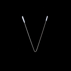 Whale for metallic neckline "V" | Haberdashery Online Pontejos