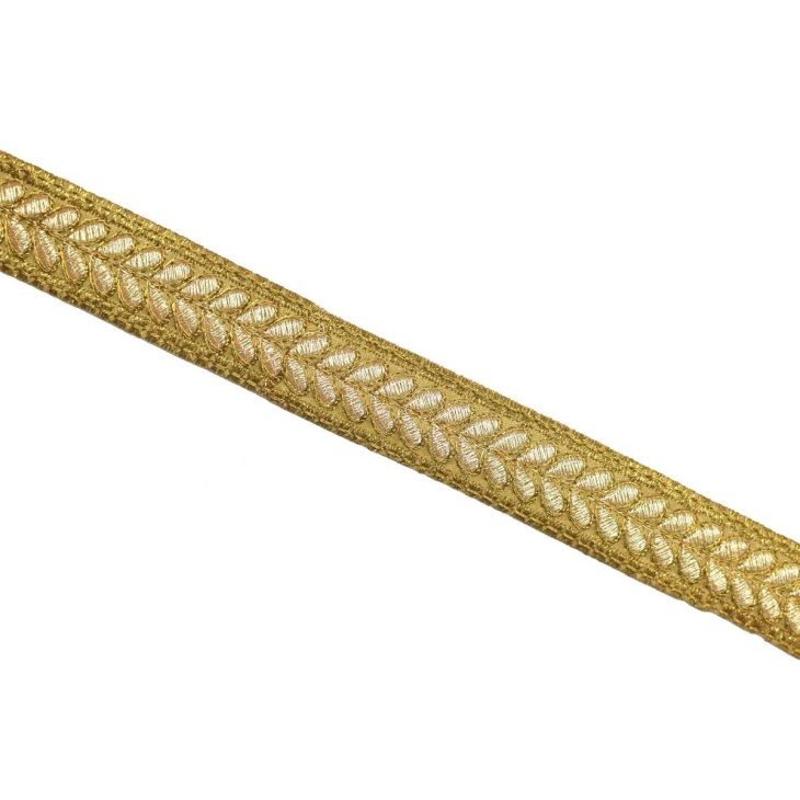 Galón metalizado hojas 215 | Mercería Online Pontejos