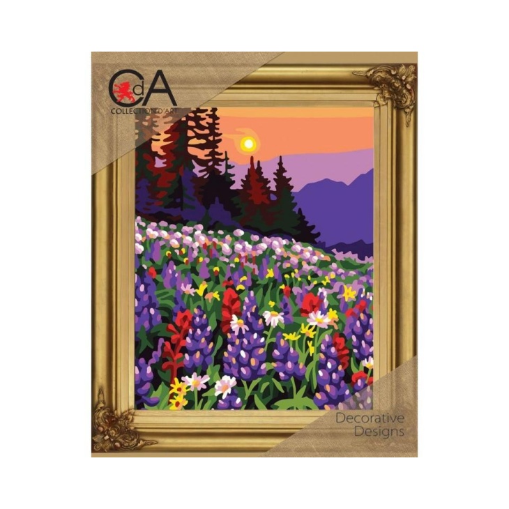 Kit petit point puesta de sol en el campo | Mercería Online Pontejos