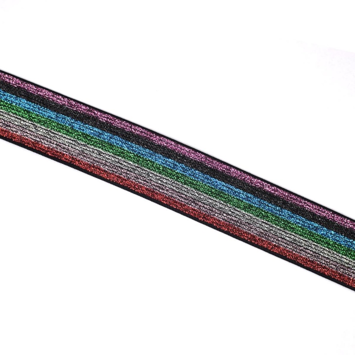 Elastic Elastic rainbow metallic | Haberdashery Online Pontejos