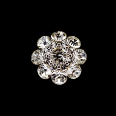Botón flor strass | Mercería Online Pontejos