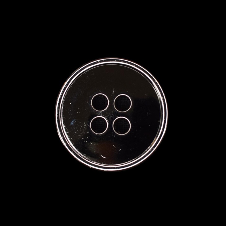 Nylon 4 AG button. Metallic | Haberdashery Online Pontejos