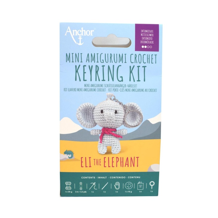 Kit Mini Amigurumi Anchor Eli The Elephant | Haberdashery Online Pontejos