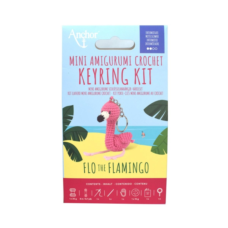 Kit mini amigurumi anchor flo the flamingo | Mercería Online Pontejos