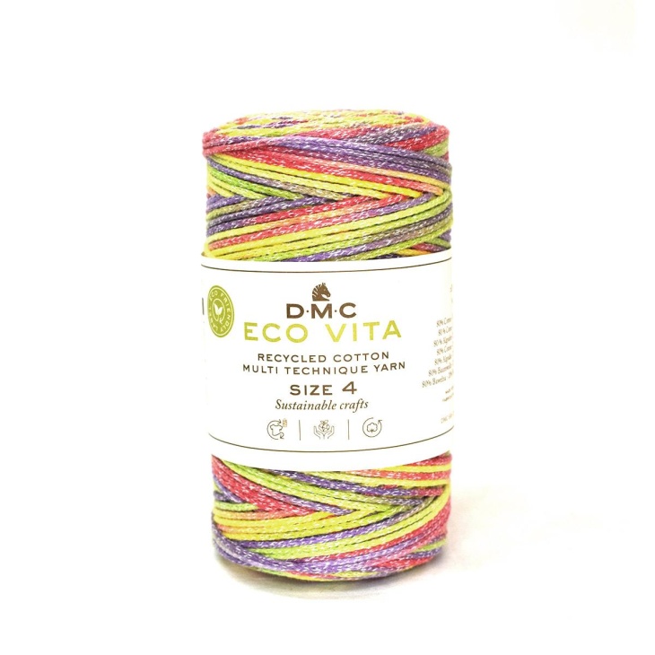 Yarn ball Eco Vita 4 Multicolor 250gr | Haberdashery Online Pontejos