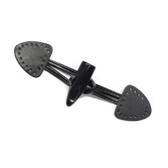 Leather imitation train brooch | Haberdashery Online Pontejos