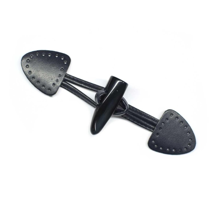 Leather imitation train brooch | Haberdashery Online Pontejos