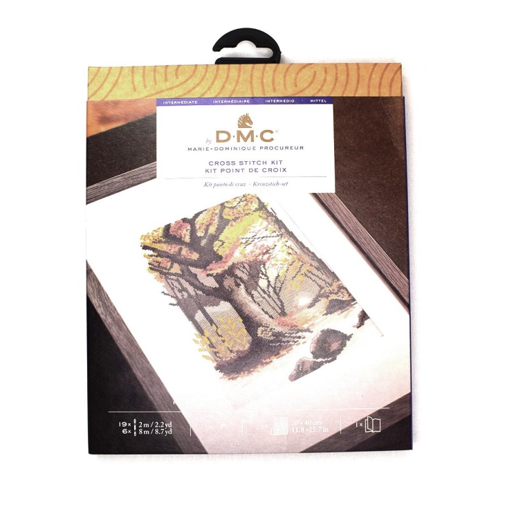 Kit cross stitch autumnal landscape | Haberdashery Online Pontejos