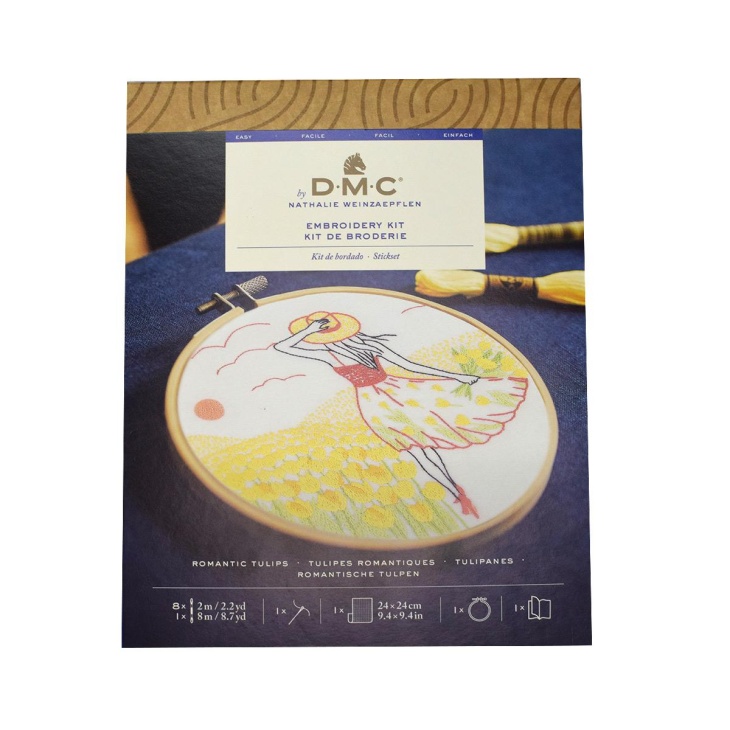 Kit bordado tulipanes (+bastidor) | Mercería Online Pontejos