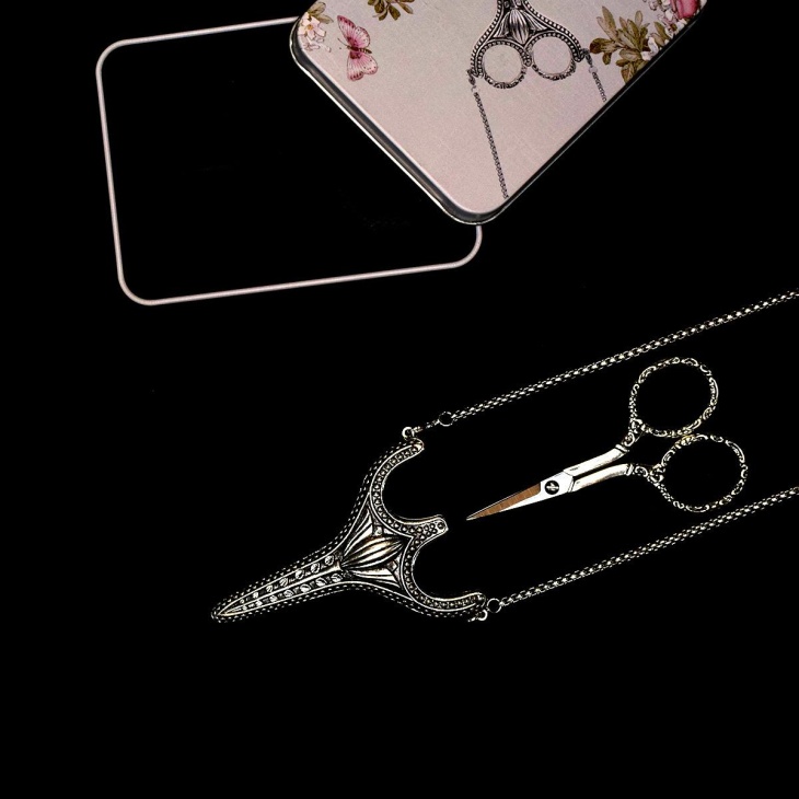Vintage scissors set with case | Haberdashery Online Pontejos