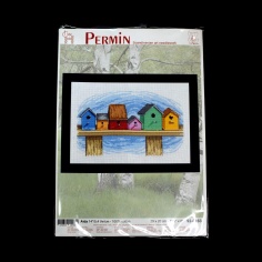 Kit Punto Cruz Birdhouses | Haberdashery Online Pontejos