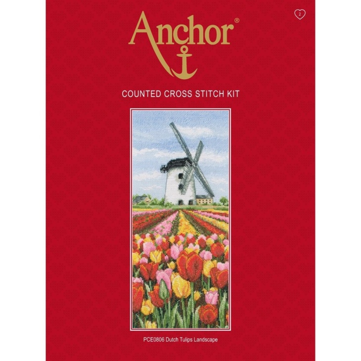 Kit punto de cruz dutch tulips landscape | Mercería Online Pontejos