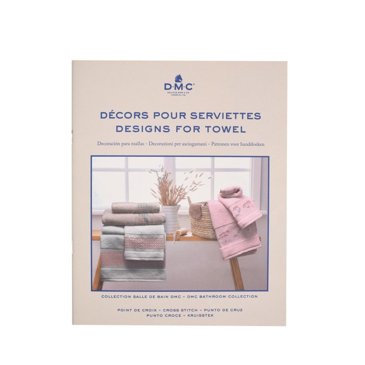 Cross stitch decoration for DMC towels | Haberdashery Online Pontejos