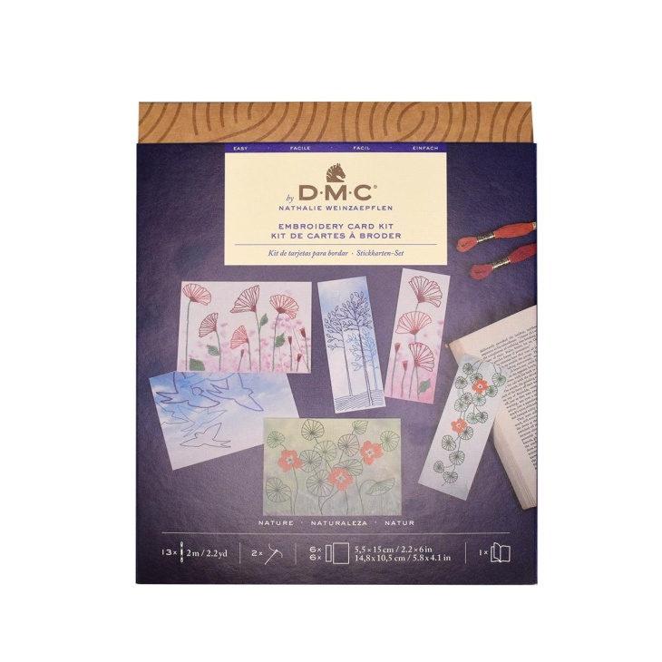 Kit bordado tarjetas naturaleza | Mercería Online Pontejos