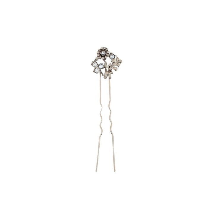 Crystal silver hairpin | Haberdashery Online Pontejos