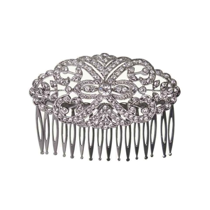 Comb luci oval strass | Haberdashery Online Pontejos