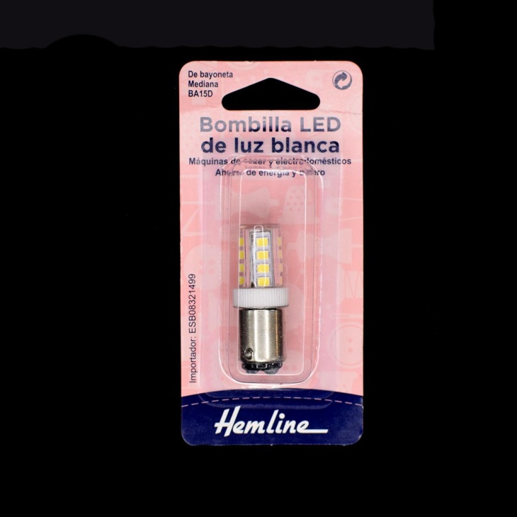LED bulb Bayonet type B Hemline | Haberdashery Online Pontejos