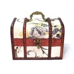 Costurero madera estampado rosas | Mercería Online Pontejos