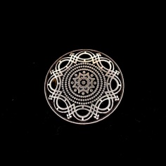 Celtic metallic button | Haberdashery Online Pontejos