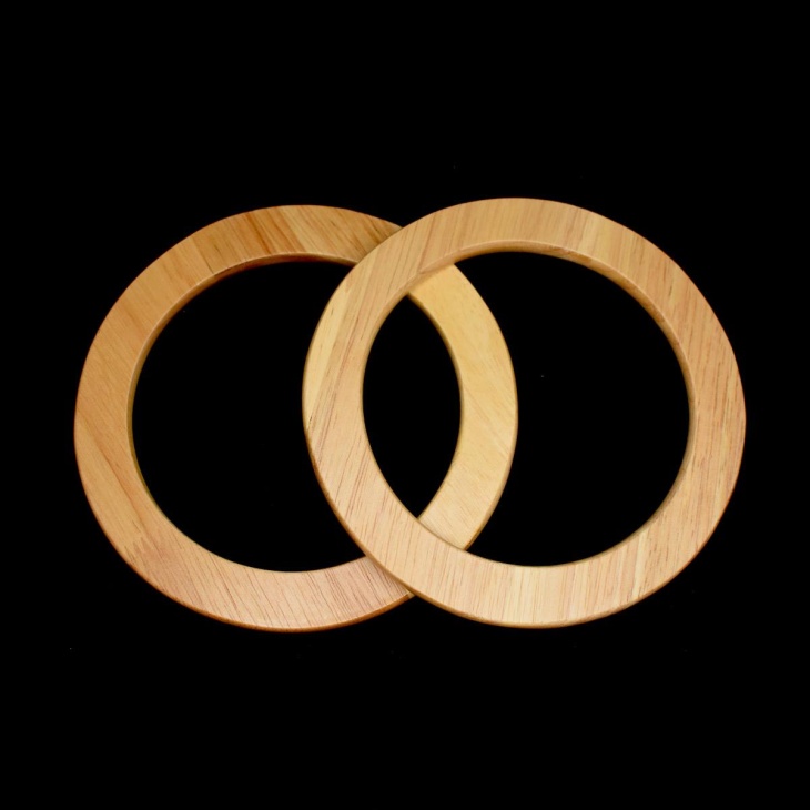 Wooden tote bag rendas | Haberdashery Online Pontejos