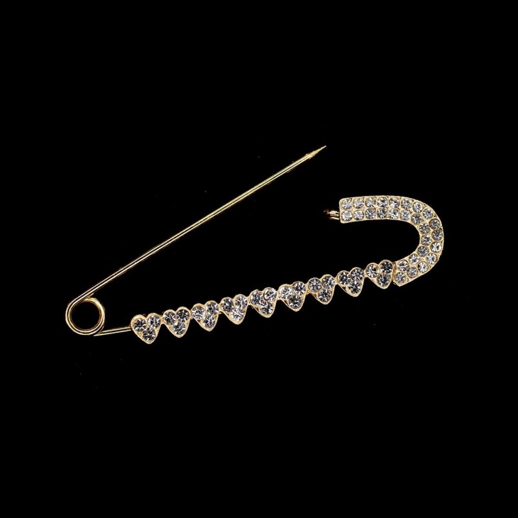 Imperdible corazones strass dorado | Mercería Online Pontejos