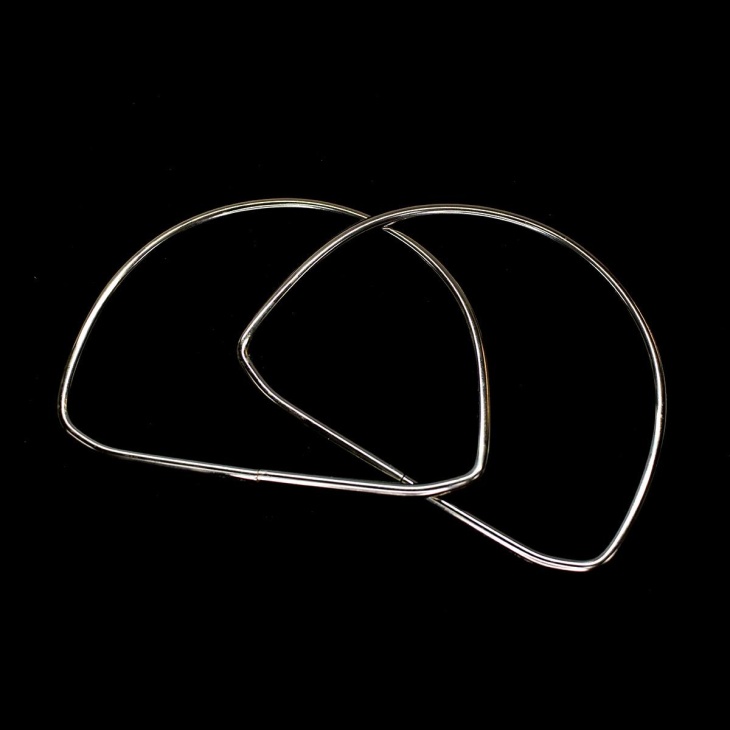 Oval metallic handles for bag | Haberdashery Online Pontejos
