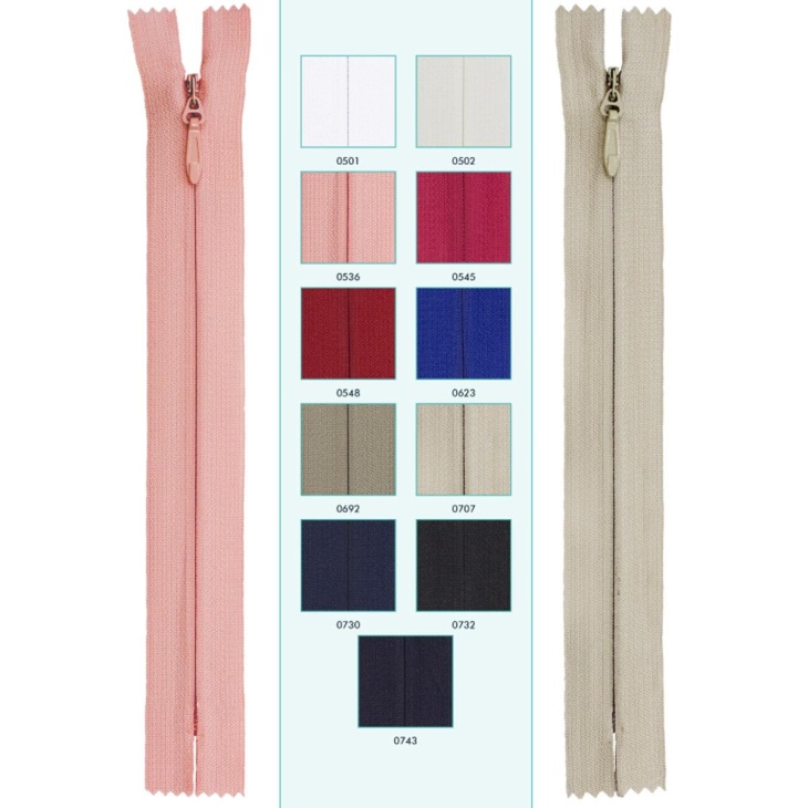 Invisible Zipper Girlfriend S / S 60cm | Haberdashery Online Pontejos