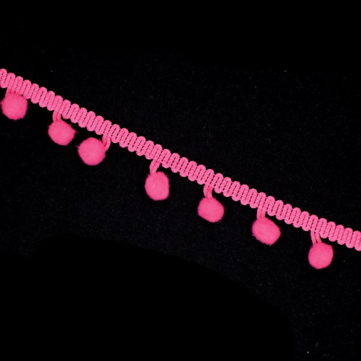 Fleco de madroños poliéster 1cm | Mercería Online Pontejos