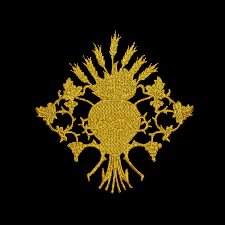 Iron-on Patch Embroidery Heart | Haberdashery Online Pontejos