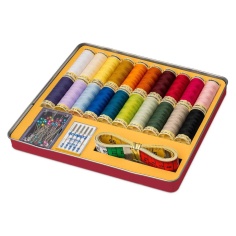 Caja metálica 20 bobinas coselotodo | Mercería Online Pontejos