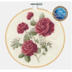 Kit punto cruz las rosas | Mercería Online Pontejos