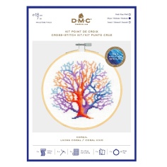 Kit punto de cruz coral vivo | Mercería Online Pontejos