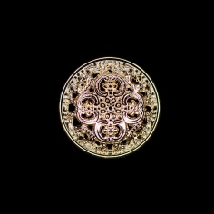 Flower metallic button | Haberdashery Online Pontejos