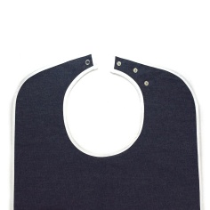 Navy Blue Adult Bib 75x45cm | Haberdashery Online Pontejos