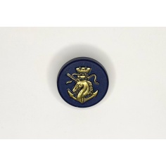 Zamak button painted shield | Haberdashery Online Pontejos 2