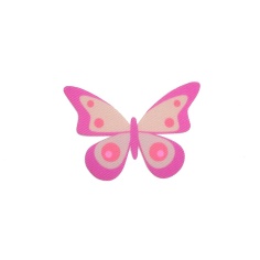 Aplicación mariposa mod.1 fucsia/beige | Mercería Online Pontejos
