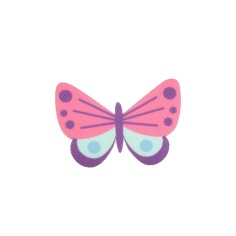 Aplicación mariposa mod.5 rosa palo | Mercería Online Pontejos