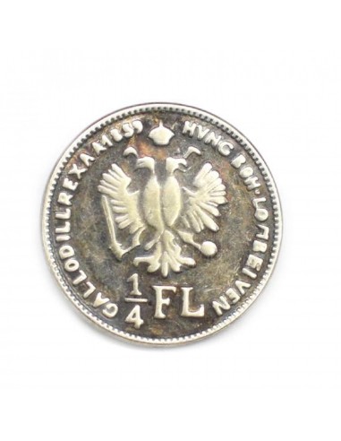Botón metálico escudo austríaco 1/4 fl
