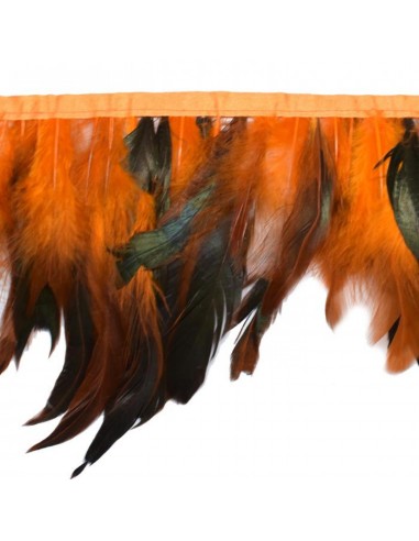Fleco de plumas bicolor 14cm
