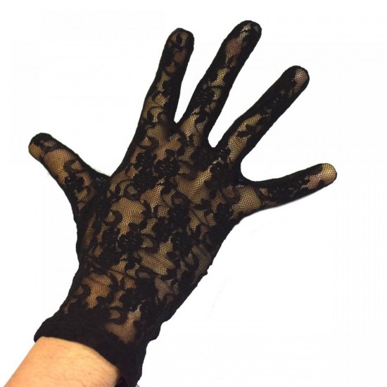 Guantes de encaje corto