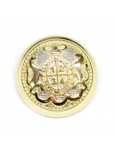 Botón metálico escudo imperial