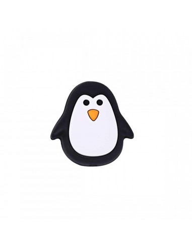 Pingüino silicona chupetero