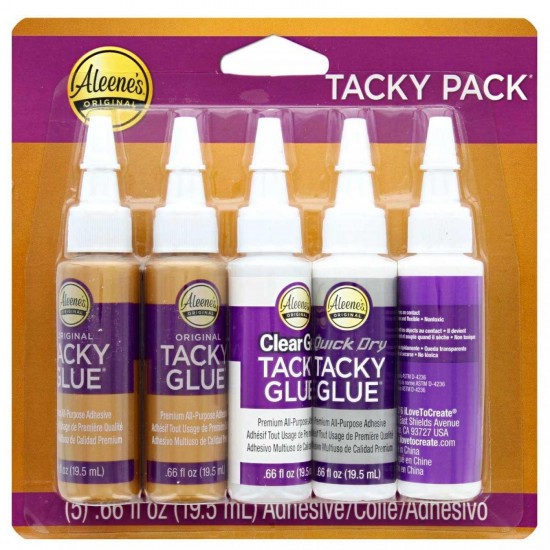 Pack 5 pegamentos tacky glue