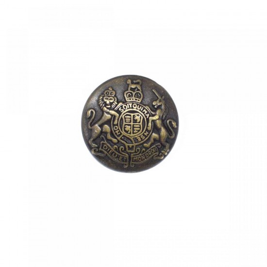 Botón metal escudo leones